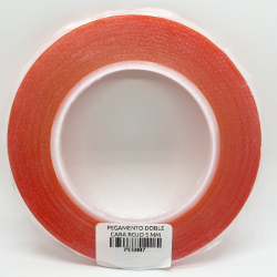 PEGAMENTO DOBLE CARA ROJO 3MM H06