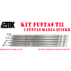KIT PUNTAS CAUTIN T12 5 PIEZAS 1xJL02 1xILS 1xKU 1XBL 1XBC1