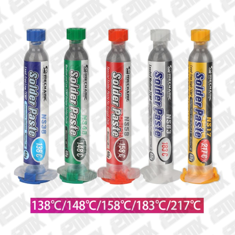 MECHANIC NS38 SOLDADURA EN PASTA JERINGA 40G 138C