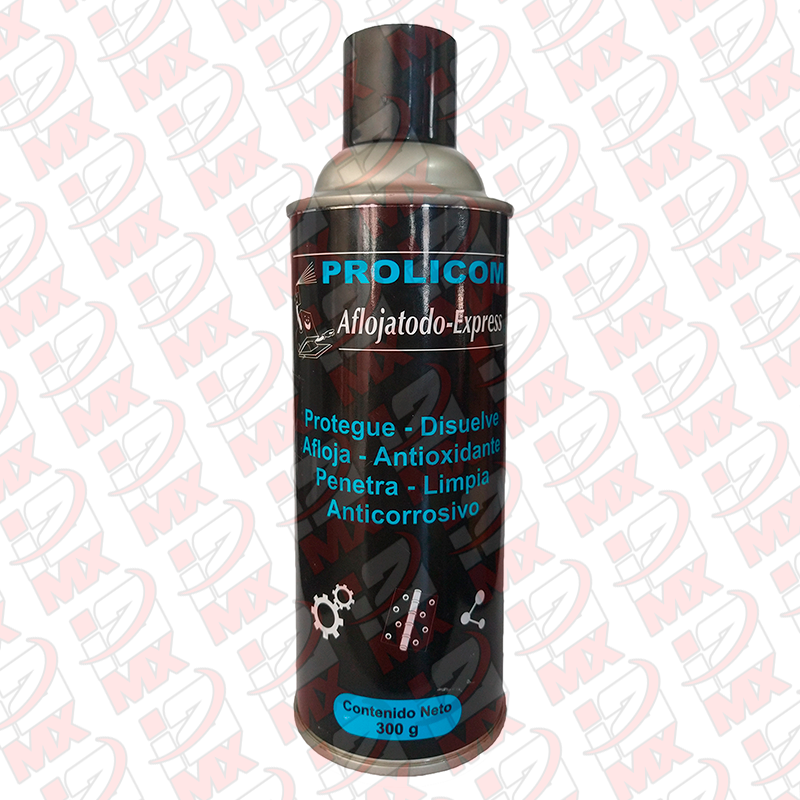 PROLICOM AFLOJATODO-EXPRESS LUBRICANTE EN AEROSOL ANTIOXIDANTE Y ANTICORROSIVO DE METALES 300G
