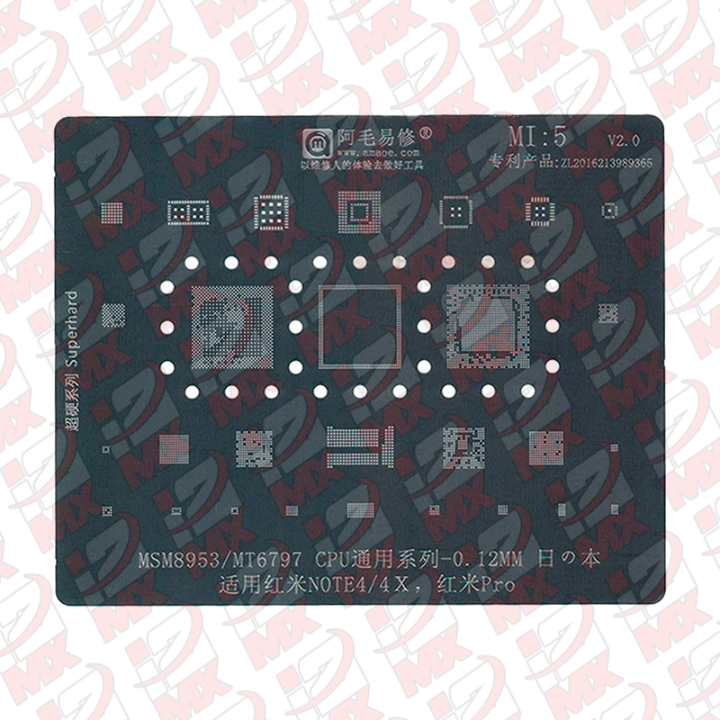 STENCIL AMAOE MI5 MSM8953 MT6797 CPU XIAOMI NOTE 4 NOTE 4X PRO