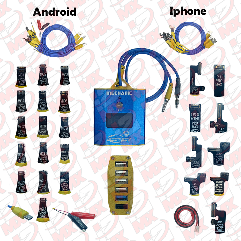 MECHANIC IBOOT BOX CON POWER IPHONE Y ANDROID HM-12 CABLE PARA ALIMENTACION FUENTE DE PODER