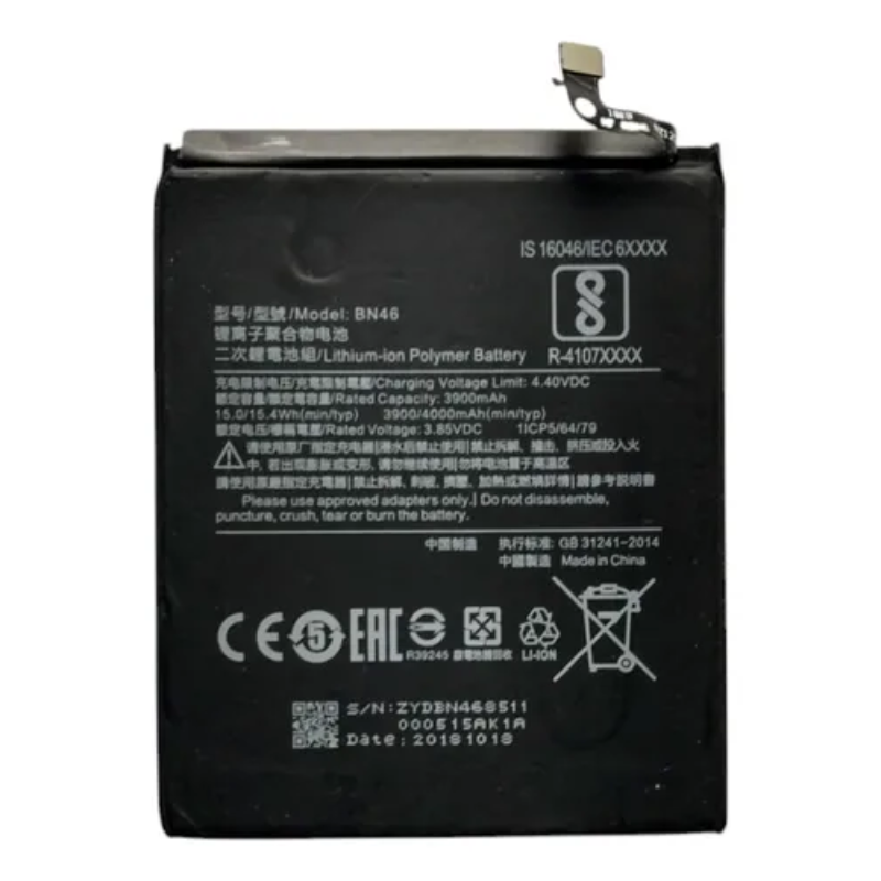 BATERIA XIAOMI REDMI NOTE 6 BN46 ALTA CALIDAD