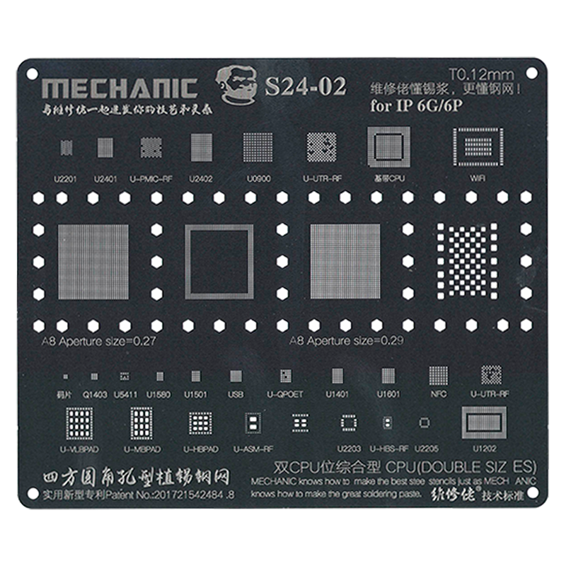 MECHANIC S24-02 STENCIL IPHONE 6G 6G PLUS