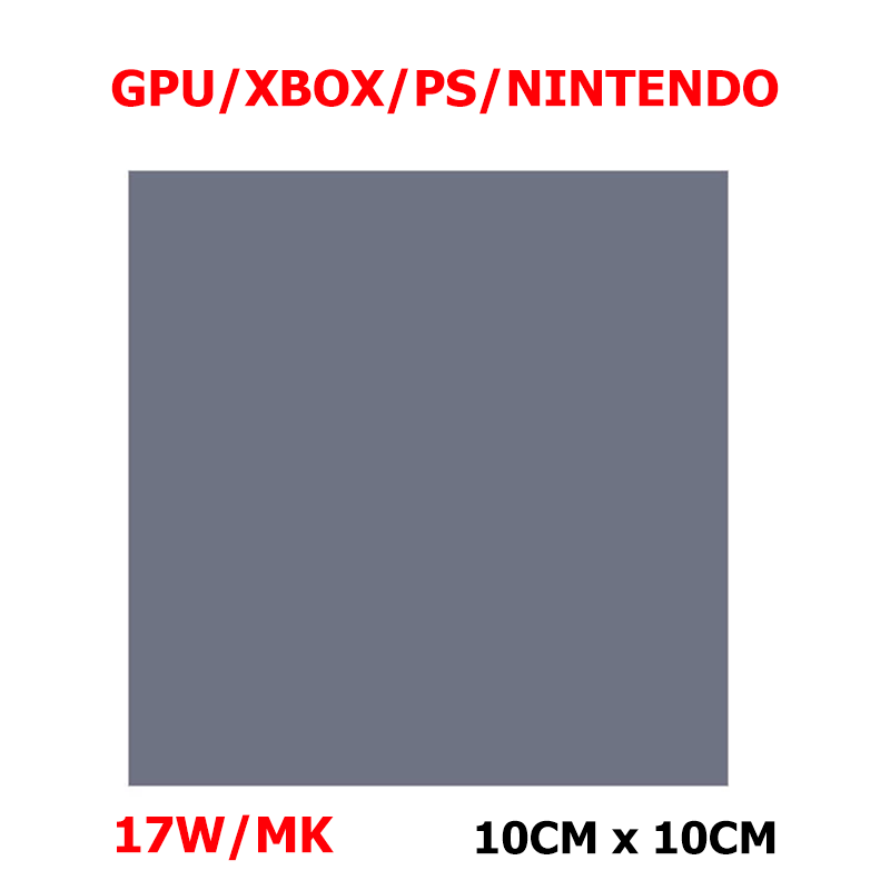 PAD TERMICO GRIS 17W/MK 10CM X 10CM CALIBRE 2.5MM