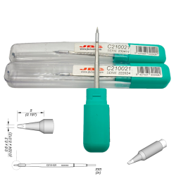JBC C210021 CARTUCHO PARA CAUTIN PUNTA FINA DE CINCEL 0.3 X 6 MM PARA T210