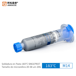 AMAOE M14 SOLDADURA EN PASTA 183C 20G SN63 PB37
