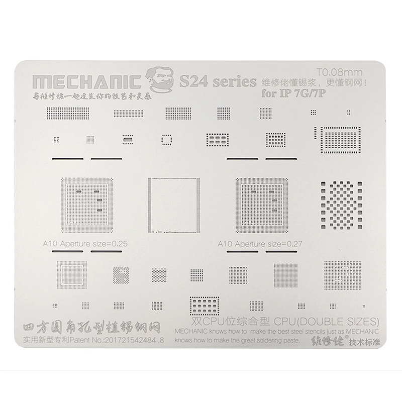 MECHANIC S24-02 STENCIL IPHONE 7 7 PLUS ZXW02