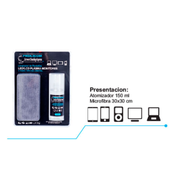 PROLICOM KIT LIMPIADOR TOALLITA 30 X 30CM Y SPRAY 150ML SCREEN CLEANER