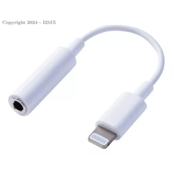 ADAPTADOR LIGHTNING A 3.5MM AUXILIAR BLANCO