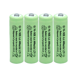 PACK 4 BATERIAS RECARGABLES AAA 1.2V 600MA NIMH