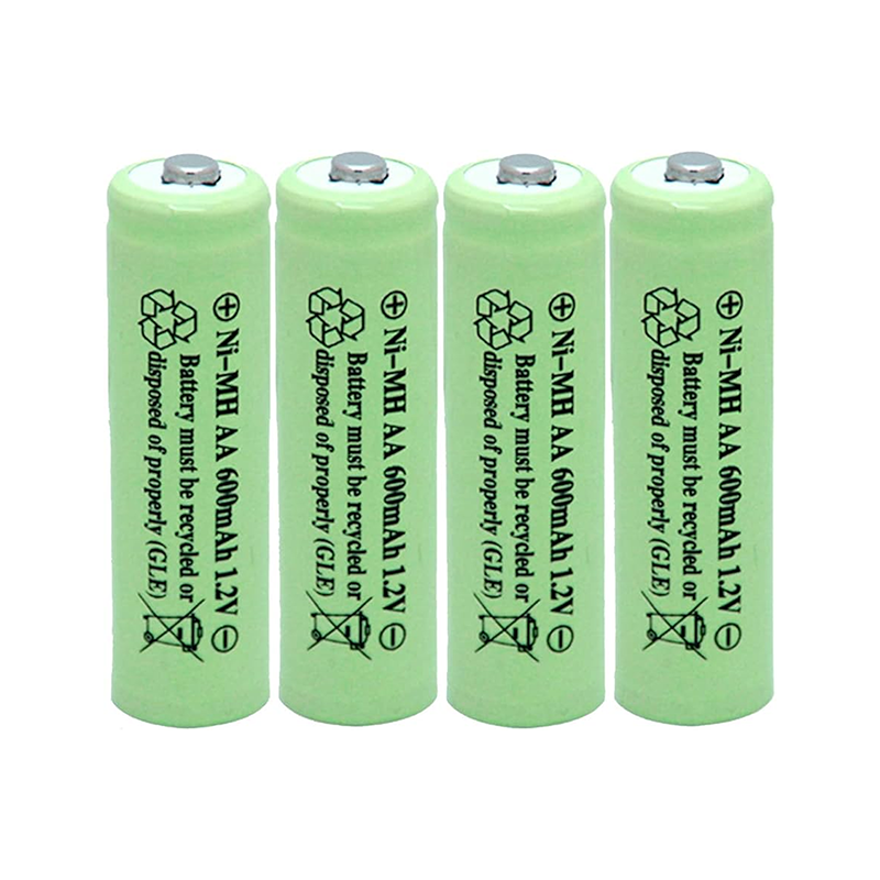 PACK 4 BATERIAS RECARGABLES AAA 1.2V 600MA NIMH