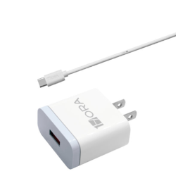 COMBO CARGADOR TIPO C GAR115 BLANCO 2.1 AMP (CARGADOR Y CABLE 1 METRO)