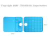RELIFE RL-004M TAPETE TERMICO AZUL DE SILICON PARA MICROSCOPIO CHICO BASE B2 20.5CM X 26CM