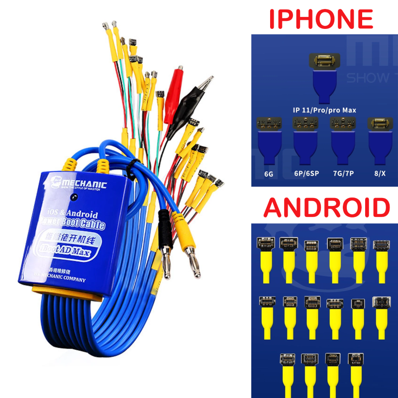 MECHANIC IBOOT AD MAX IPHONE Y ANDROID CABLE PARA ALIMENTACION FUENTE DE PODER