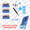 SUNSHINE SS-5116 KIT PARA REPARACION ELECTRONICA DE DESARMADORES PINZAS Y ESPATULAS 26 EN 1
