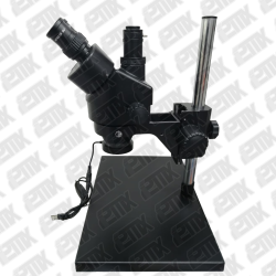 EAKINS MICROSCOPIO TRINOCULAR NEGRO 3.5-90X BARLOW 0.5 LAMPARA LED TAPETE RIGIDO