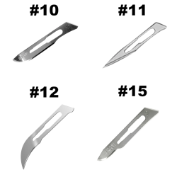SET 12 NAVAJAS BISTURI #10 #11 #12 #15 (MIXTO)