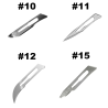 SET 12 NAVAJAS BISTURI #10 #11 #12 #15 (MIXTO)