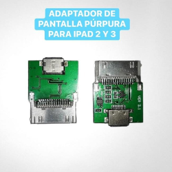 ADAPTADOR DE PANTALLA PURPURA PARA IPAD 2 Y 3